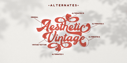 Aesthetic Vintage Font Poster 10