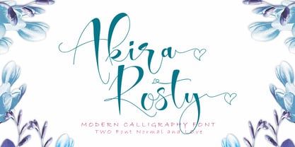 Akira Rosty Font Poster 1