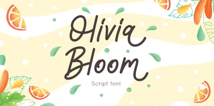Olivia Bloom Font Poster 1