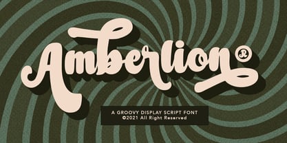 Amberlion Font Poster 1