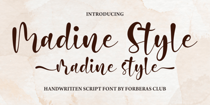 Madine Style Font Poster 1