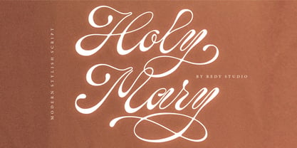 Holy Mary Font Poster 1