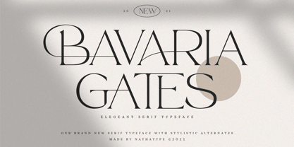 Bavaria Gates Font Poster 1