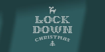 Lockdown Christmas Font Poster 1