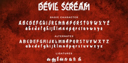 Devil Scream Font Poster 8