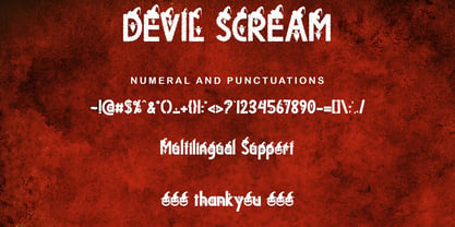 Devil Scream Font Poster 9