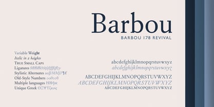 Barbou Font Poster 8