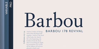 Barbou Font Poster 1