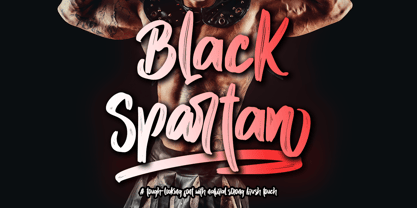 Black Spartan Font Poster 1