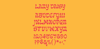 Lazy Daisy Font Poster 7