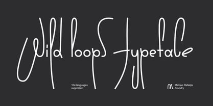 Wild Loops Font Poster 1