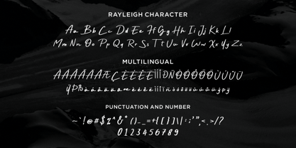 Rayleigh Font Poster 8
