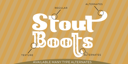 Stout Boots Font Poster 9