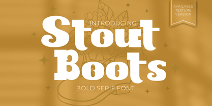 Stout Boots Font Poster 1