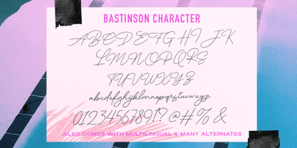 Bastinson Font Poster 8