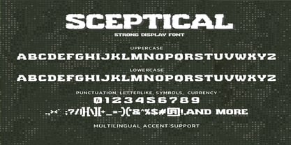 Sceptical Font Poster 7