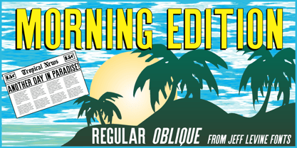 Morning Edition JNL Font Poster 1