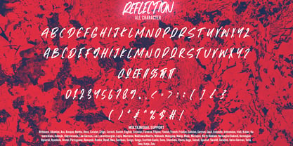 Reflection Font Poster 7