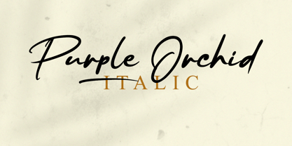 Purple Orchid Font Poster 2