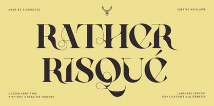Rather Risque Font Poster 1