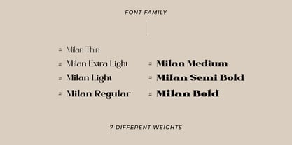 Milan Font Poster 8