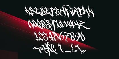 Dragon Scribble Font Poster 2