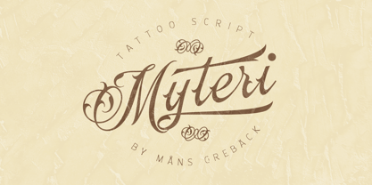 Myteri Tattoo Font Poster 1
