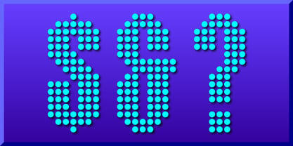 Display Dots Five Font Poster 4