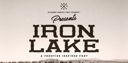 Iron Lake Font Poster 1