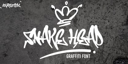 Snakehead Graffiti Font Poster 1