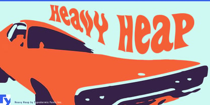 Heavy Heap Font Poster 1