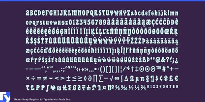 Heavy Heap Font Poster 5