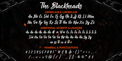 The Blackheads Font Poster 10