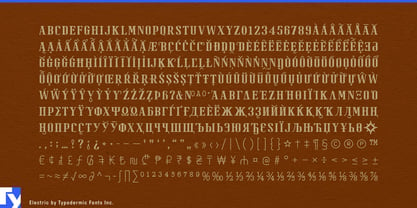 Electric Font Poster 7