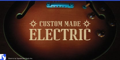 Electric Font Poster 1