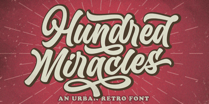 Hundred Miracles Font Poster 1