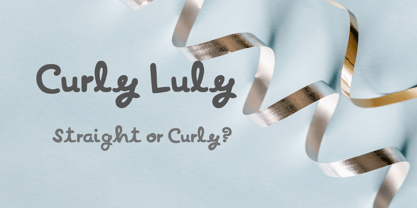 Curly Luly Font Poster 2