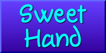Sweet Hand Font Poster 1