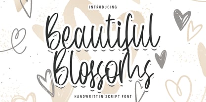 Beautiful Blossoms Font Poster 1