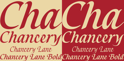 Chancery Lane Font Poster 10