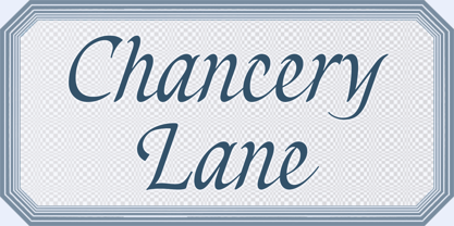 Chancery Lane Font Poster 4