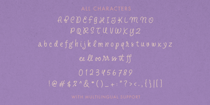 Angel Charms Font Poster 6
