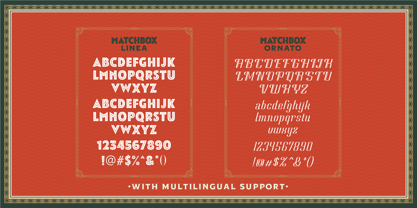 Matchbox Font Collections Font Poster 11