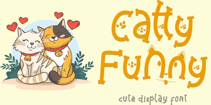 Catty Funny Font Poster 1