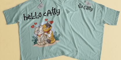 Catty Funny Font Poster 4