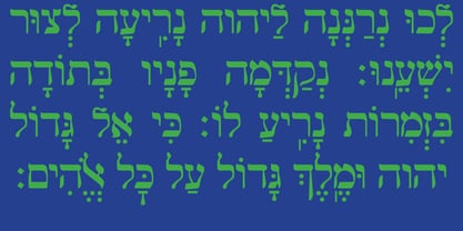 Hebrew Yiddish Std Fuente Póster 9