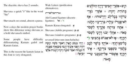 Hebrew Yiddish Std Fuente Póster 6