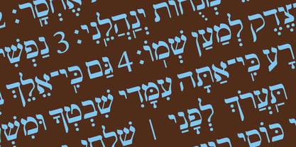 Hebrew Yiddish Std Font Poster 2