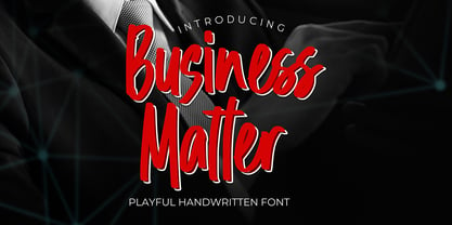 Business Matter Font Poster 1