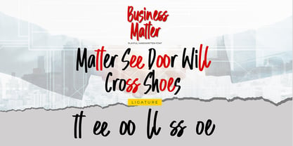Business Matter Font Poster 7